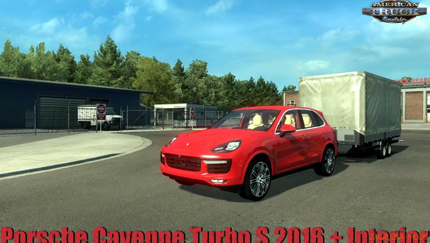 Porsche Cayenne Turbo S 2016 + Interior v1.1 (1.34.x) for ATS