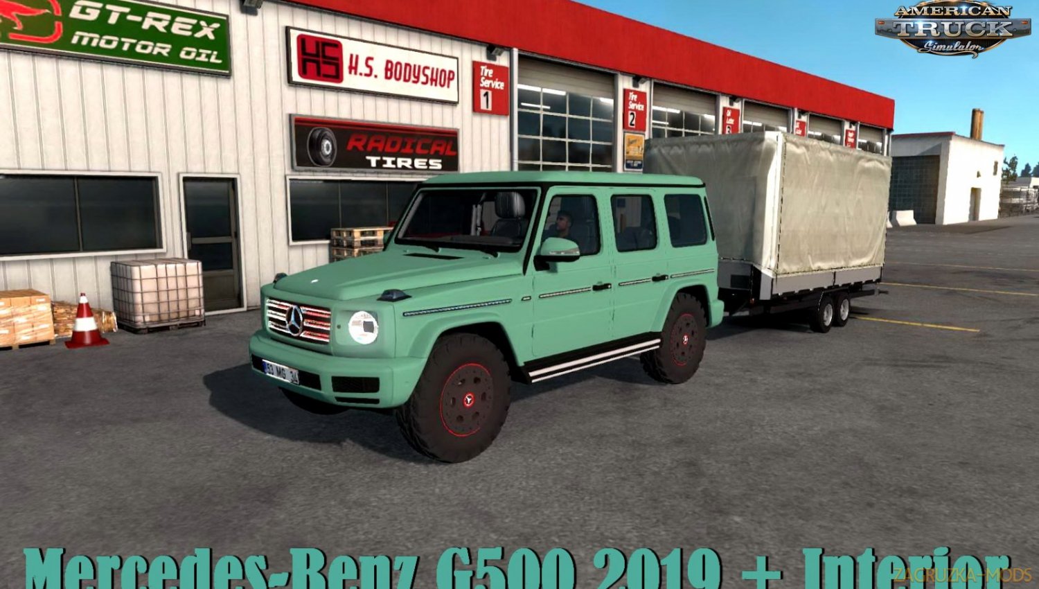 Mercedes-Benz G500 2019 + Interior v1.1 (1.34.x) for ATS