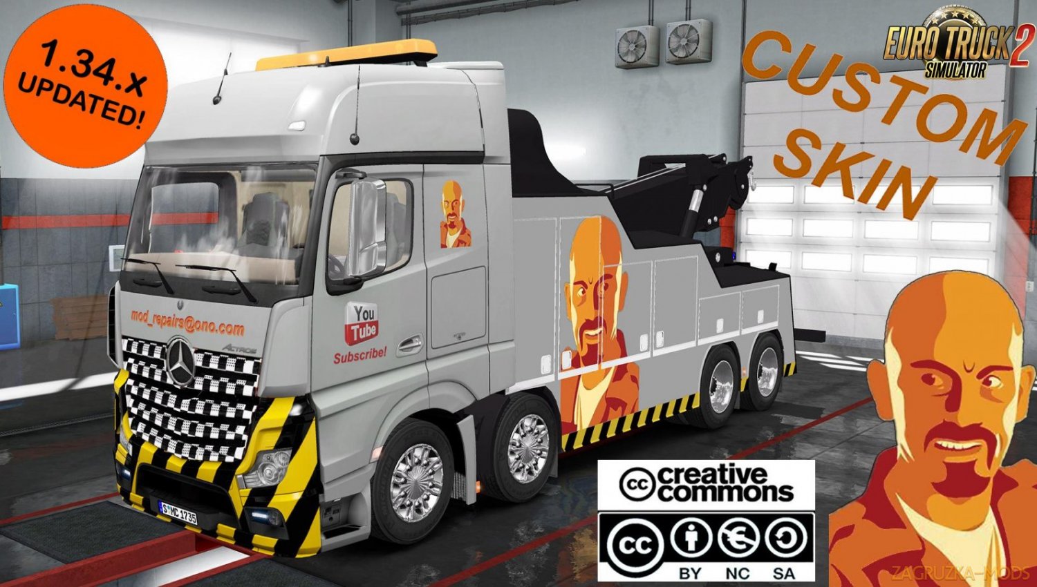 Custom Skin for Mercedes Benz MP IV Crane Truck