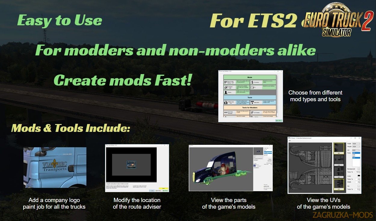 Ben’s Easy Modding For Ats and Ets2 games