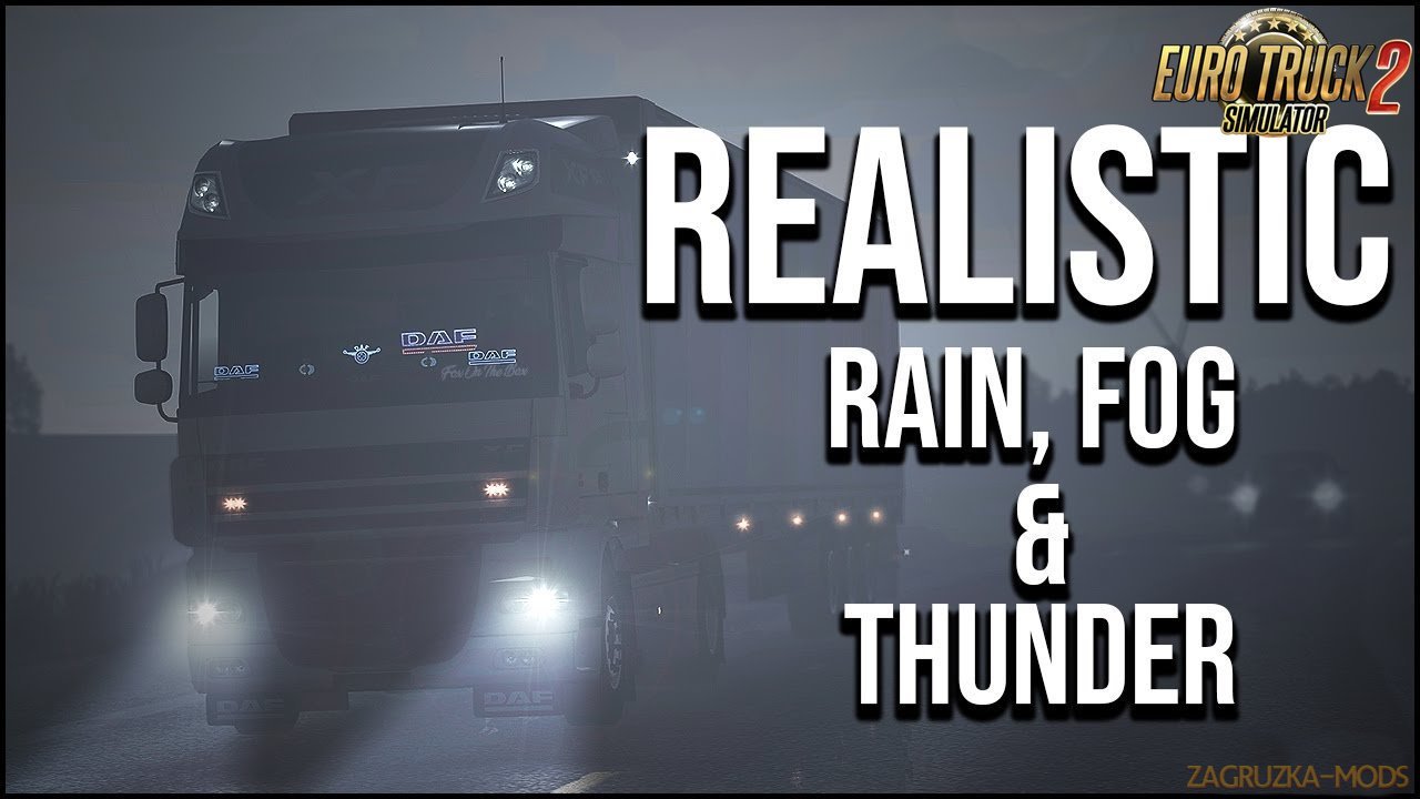 Realistic Rain & Fog & Thunder Sounds v3.9 (1.34.x)