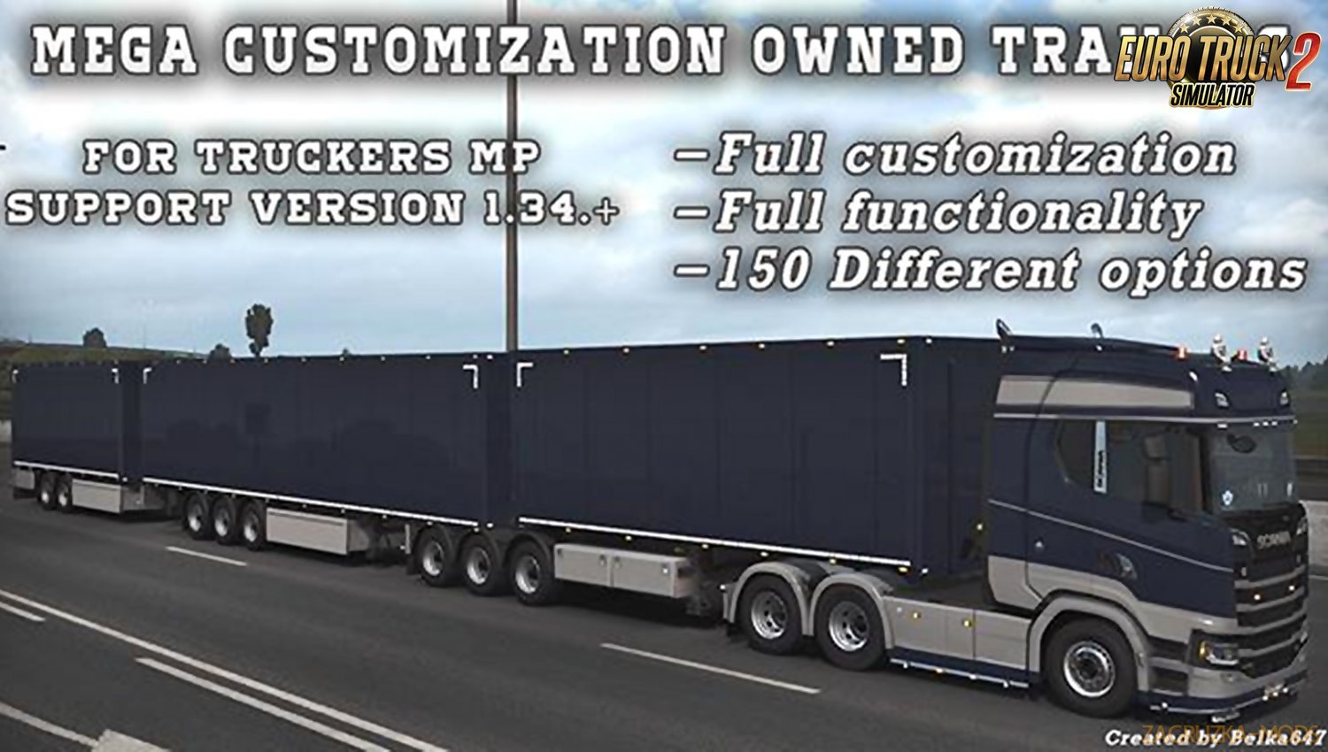 Mega Customization Owned Trailers v1.0 for Ets2 [1.34.x]