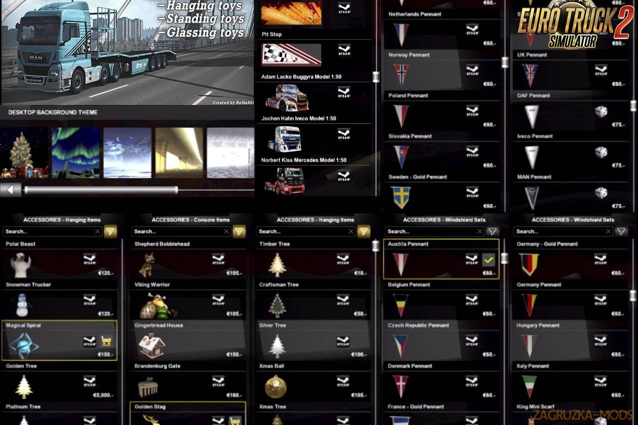 Open Parts from Events for Ets2