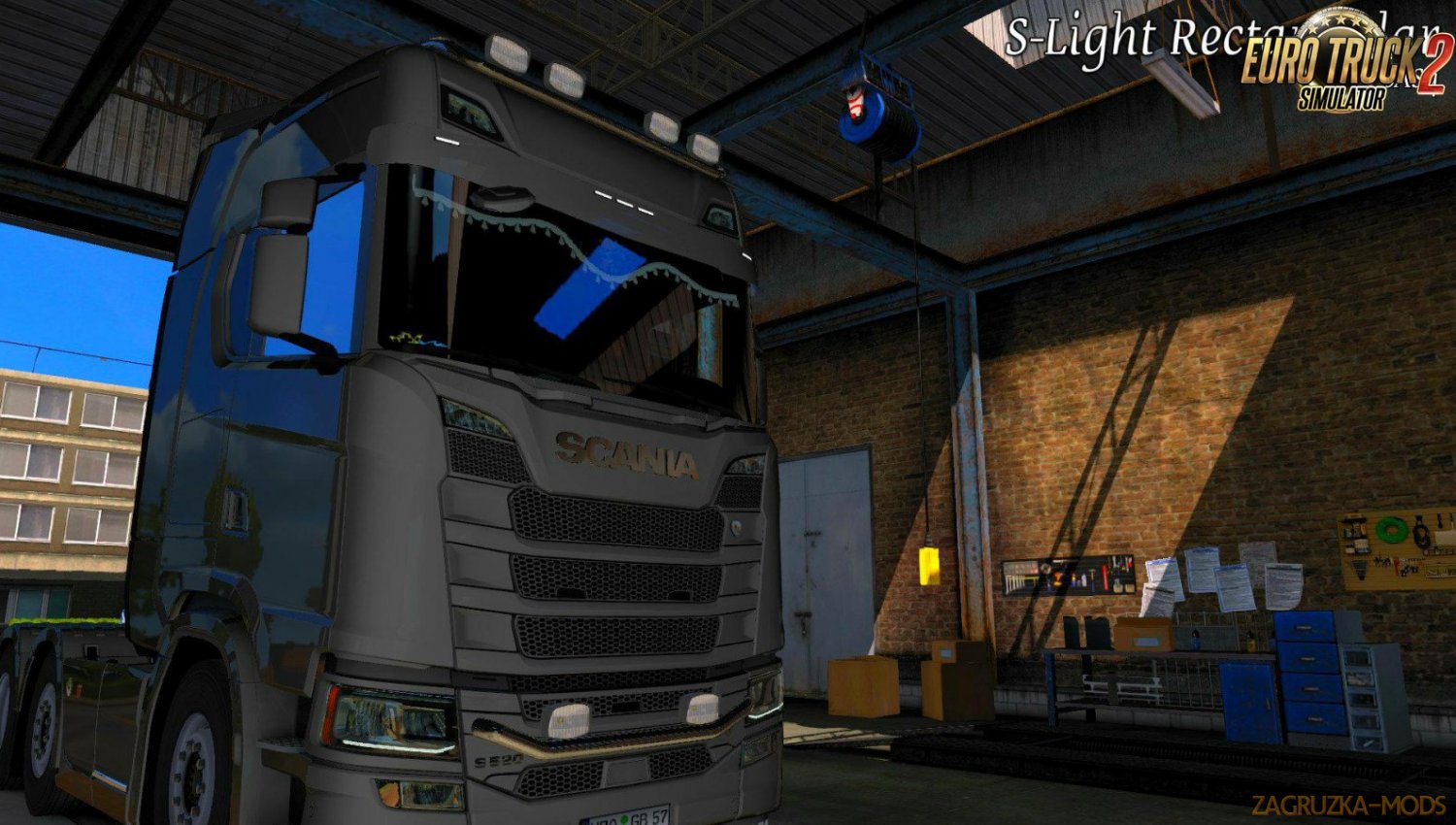 S-Light Rectangular (White) for Ets2
