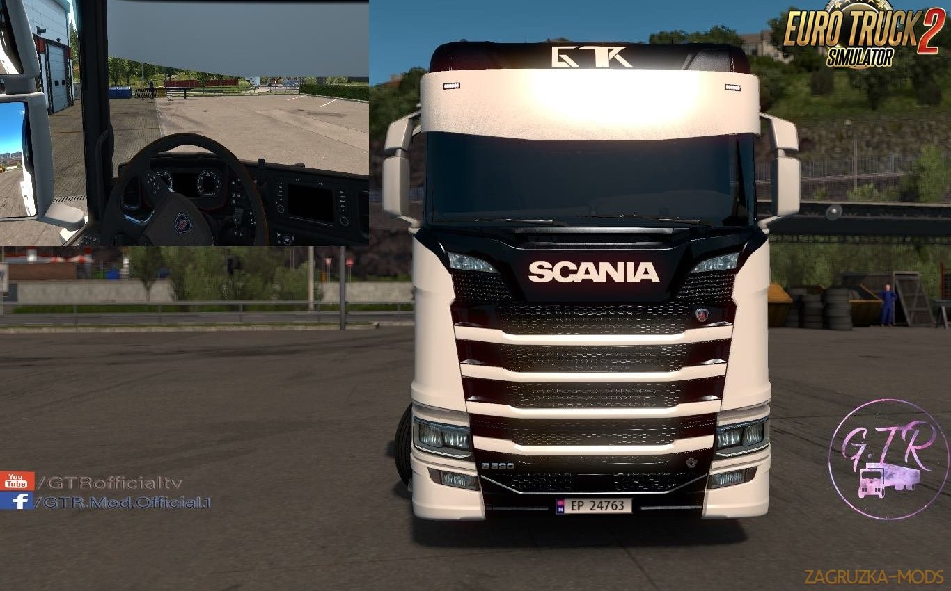 Big Sunshield Mod for Scania S & R Next Gen