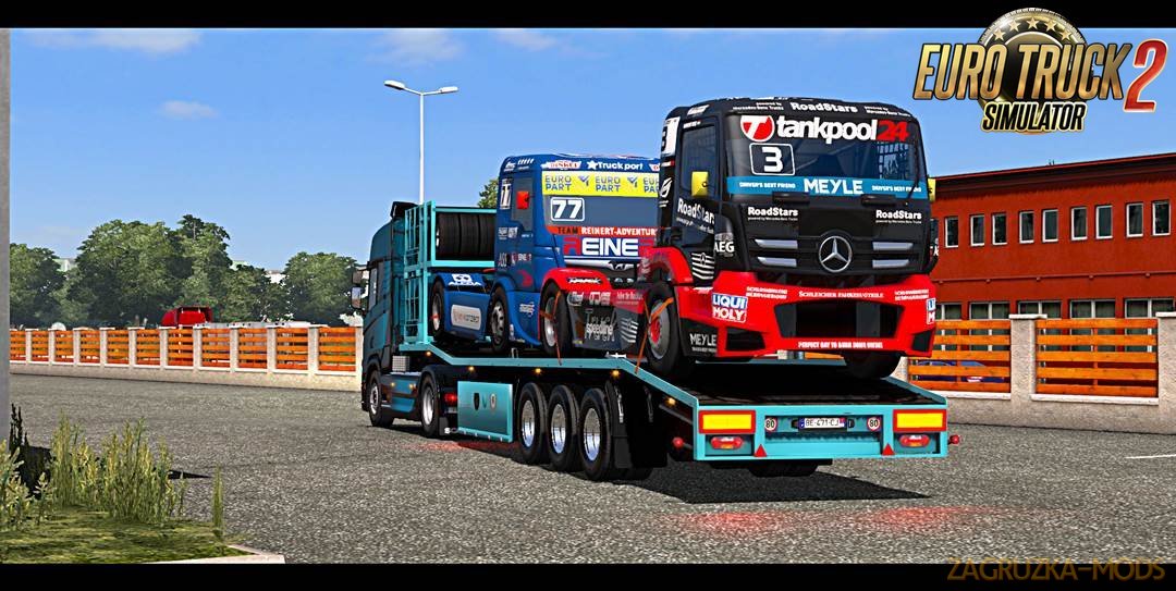 Trailer Truck Racing Transporter for Ets2