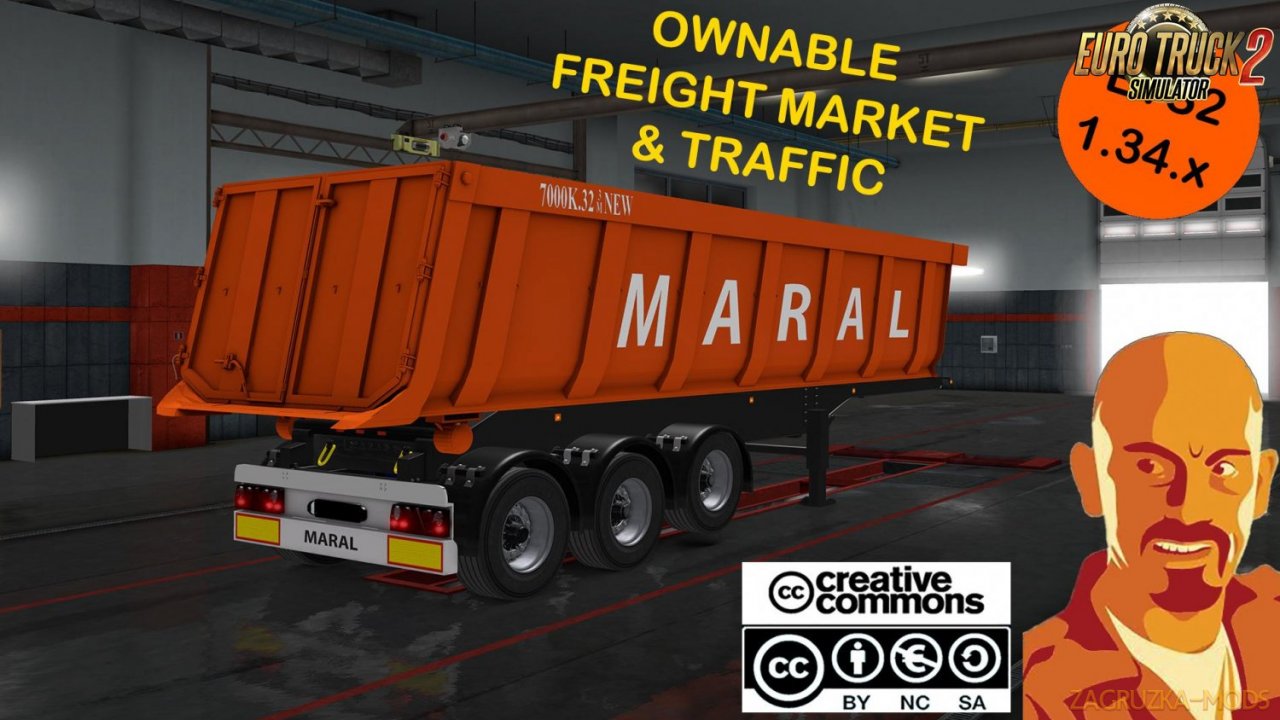 Maral Tipper Trailer Reworked for Ets2