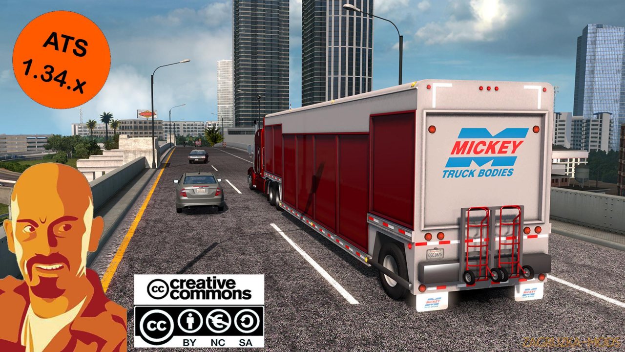 Mickeys Beverages Trailer Reworked v1.0 by CyrusTheVirus (1.34.x) for ATS
