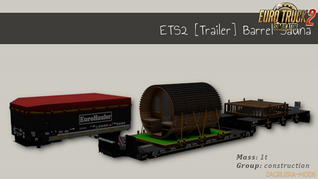 Trailer Barrel Sauna for Ets2