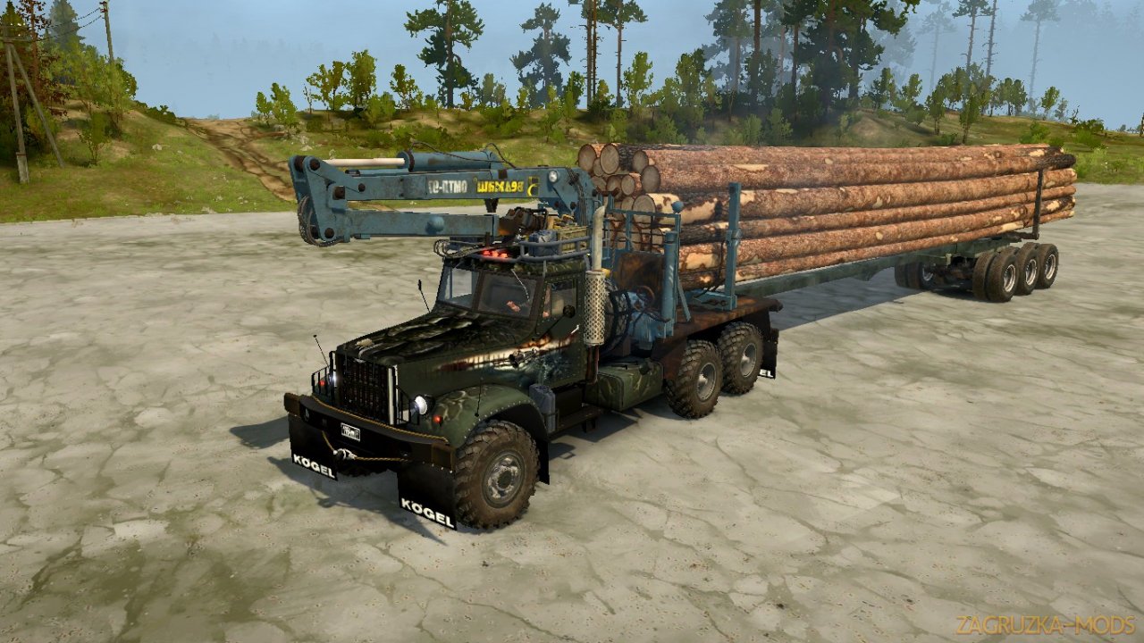 Truck YAAZ 214 (KrAZ) v1.0 for SpinTires: MudRunner