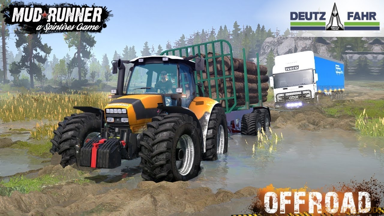 Tractor DEUTZ-FAHR AGROTRON M 620 for SpinTires: MudRunner