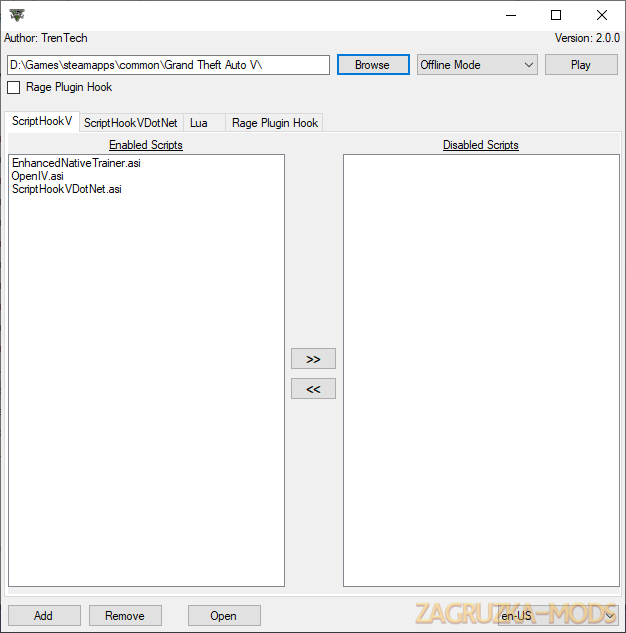 GTA Manager Script v2.0 for GTA 5