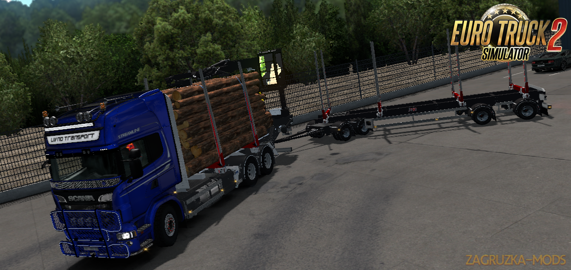 JYKI Timber Tandem Trailer v1.3.3 for Ets2