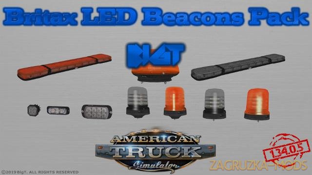BigT Britax LED Beacons Pack v1.0 (1.35.x) for ATS