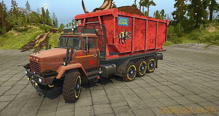 KrAZ-7140 v1.0 for SpinTires: MudRunner