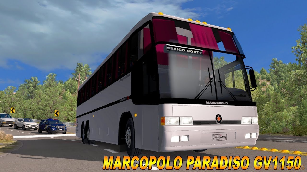 Bus Marcopolo Paradiso GV 1150 + Interior v1.0 (1.34.x) for ATS