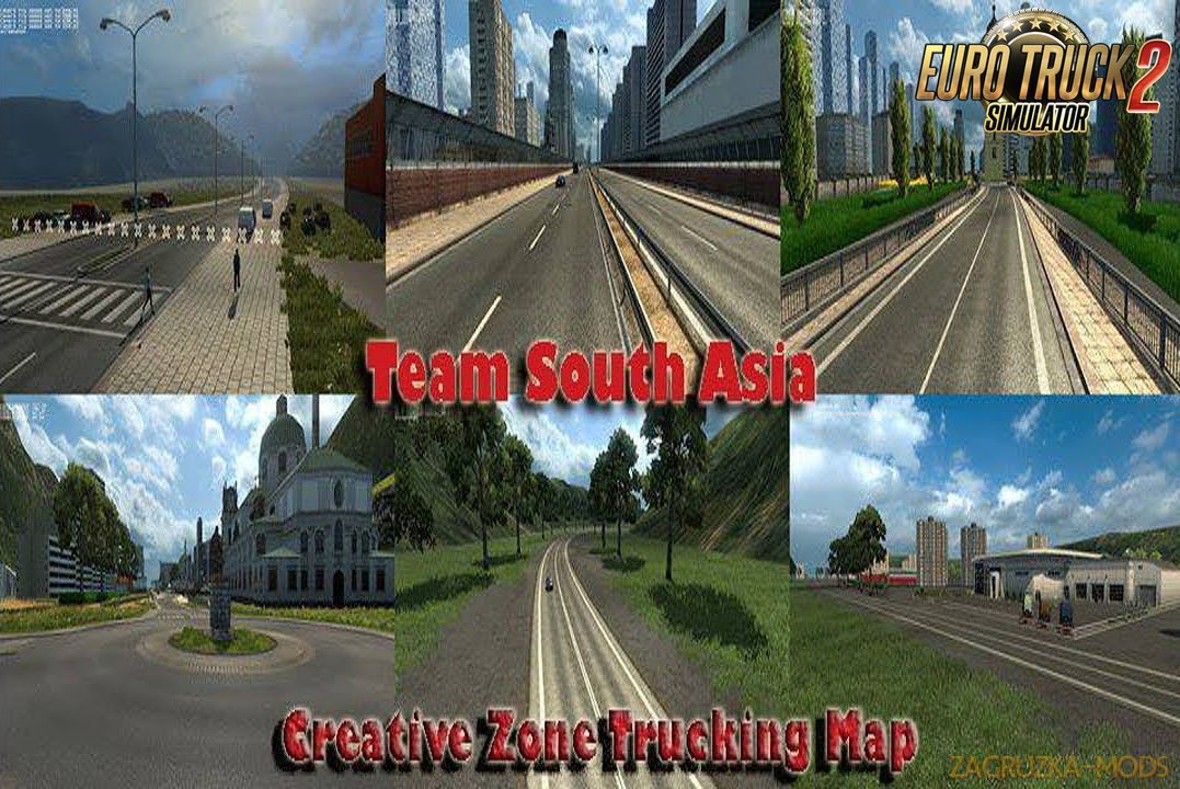Creative Zone Trucking Map v1.3 (1.36.x) for ETS2