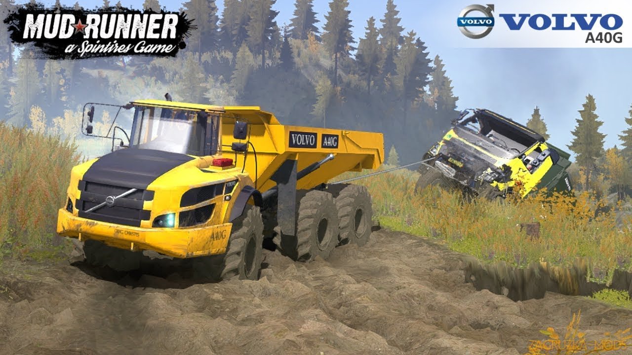 Volvo A40g Big Mining Truck v1.2 for Spintires: MudRunner