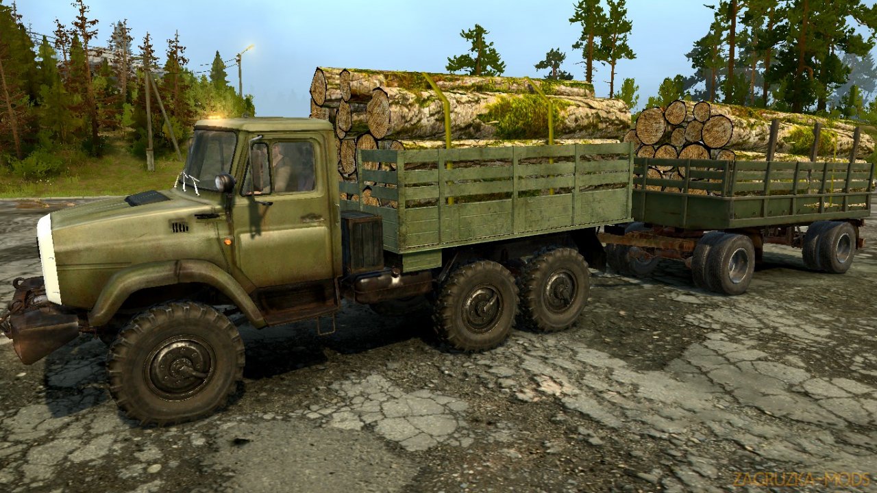Pack ZIL Trucks Legends of the USSR 6 v1.0 for Spintires: MudRunner