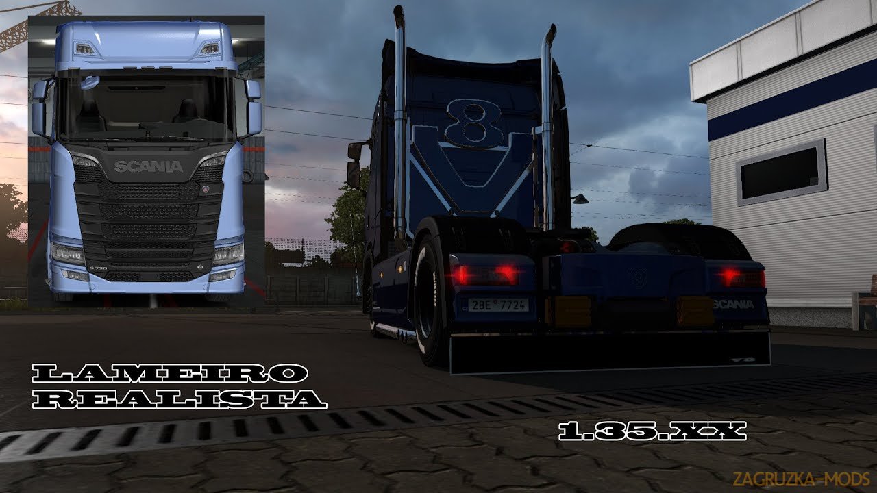 Animated mudguards for SCANIA S 2016 [1.35.X]