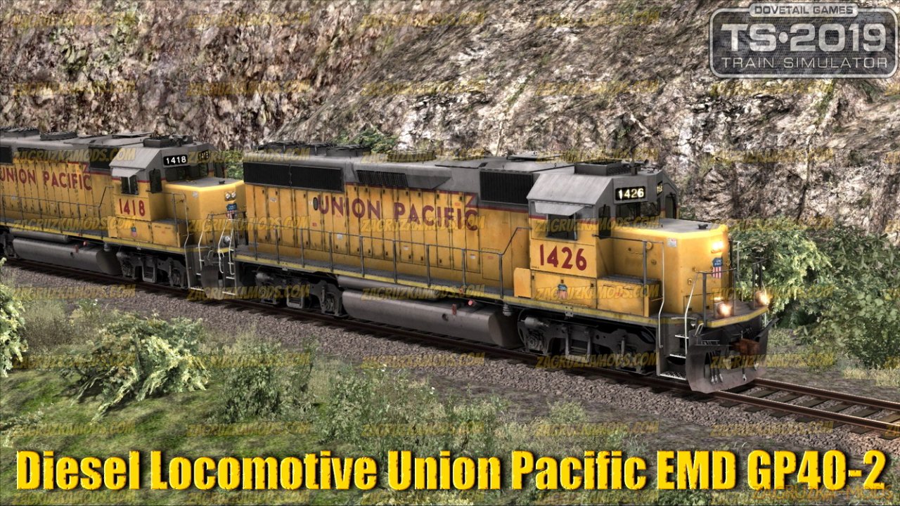 Diesel Locomotive Union Pacific EMD GP40-2 v1.0 for TS 2019