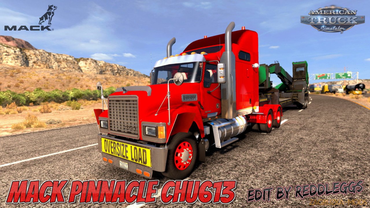 Mack Pinnacle CHU613 v2.5 Edit by ReddLeggs (1.39.x) for ATS