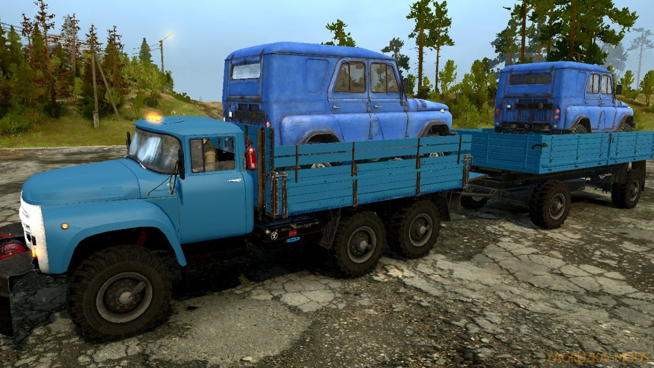 Zil 130 6x6 V1 0 For Spintires Mudrunner Download Zil Truck