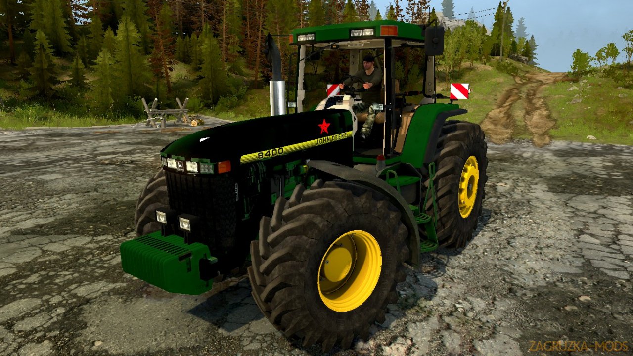 Tractor John Deere 8400 v1.0 for Spintires: MudRunner