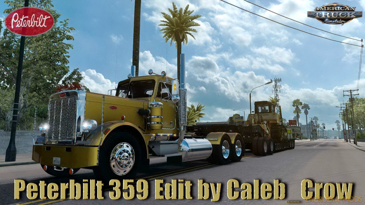 Peterbilt 359 + Interior v1.0 Edit by Caleb_Crow (1.35.x) for ATS