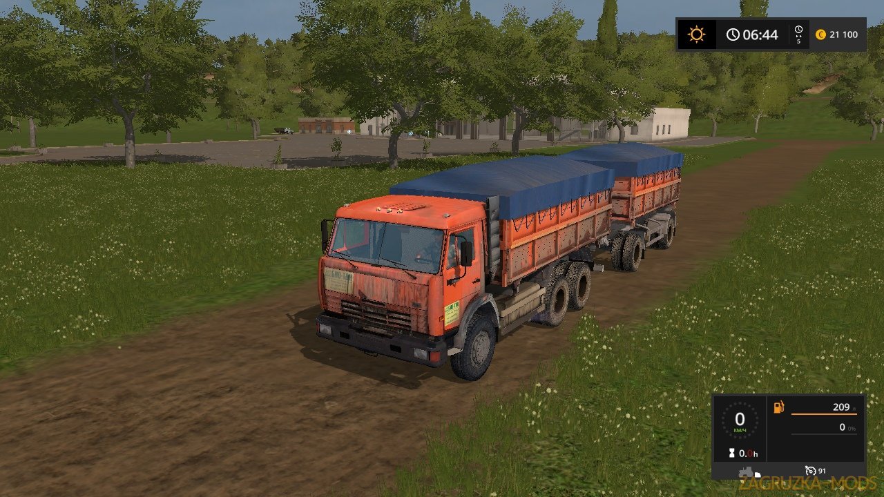KamAZ-45143 + Trailer Nefaz-8560 v1.0 for FS17