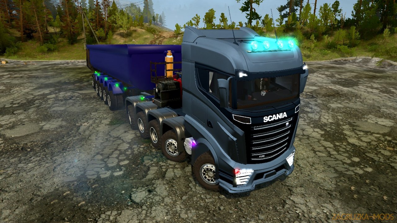 Scania R1000 Concept v2.0 for Spintires: MudRunner