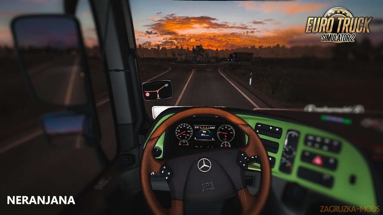 Custom Dashboard for Mercedes MP3 by SCS v1.0 (1.35.x) for ETS2