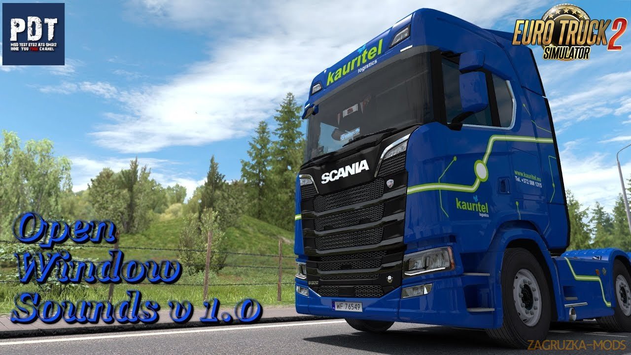 Open Window Sounds v1.0 (1.35.x) for ETS2