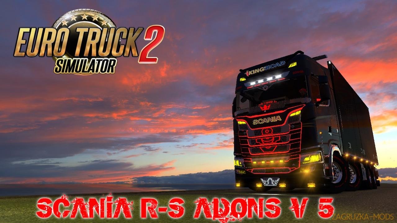 Scania R & S Addons v5.0 (1.35.x) for ETS2