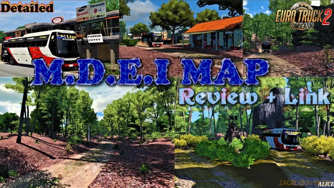 M.D.E.I Map Reworked v1.0 (1.35.x) for ETS2