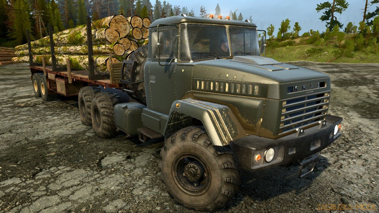 KrAZ-6322 Black Edition v2.0 for Spintires: MudRunner