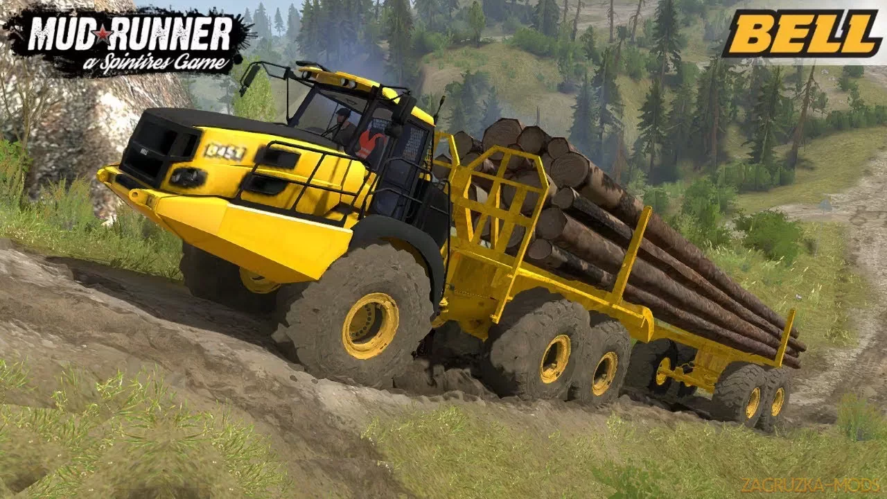 Bell B45E Logging Truck v2.0 for Spintires: MudRunner