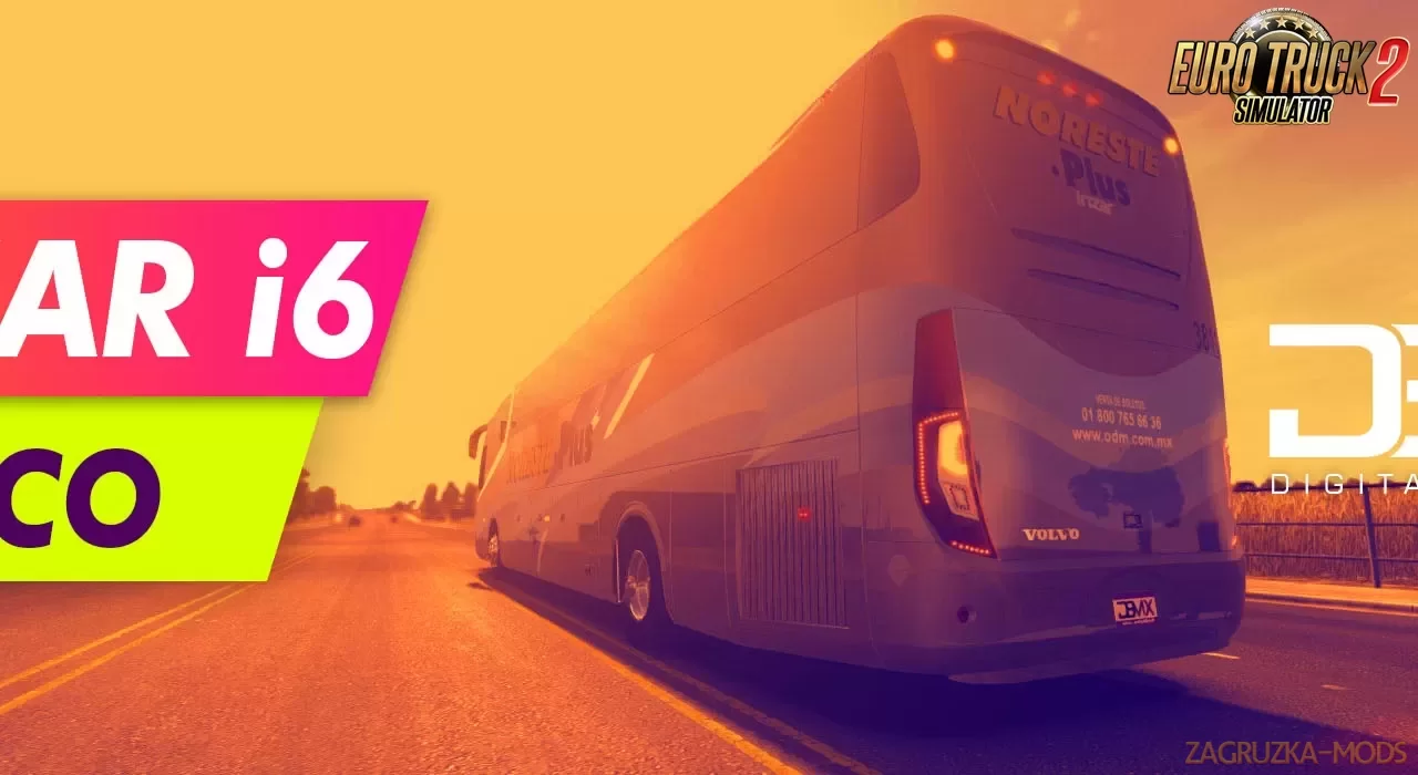 Bus IRIZAR i6 + Interior v1.5 (1.36.x) for ETS2