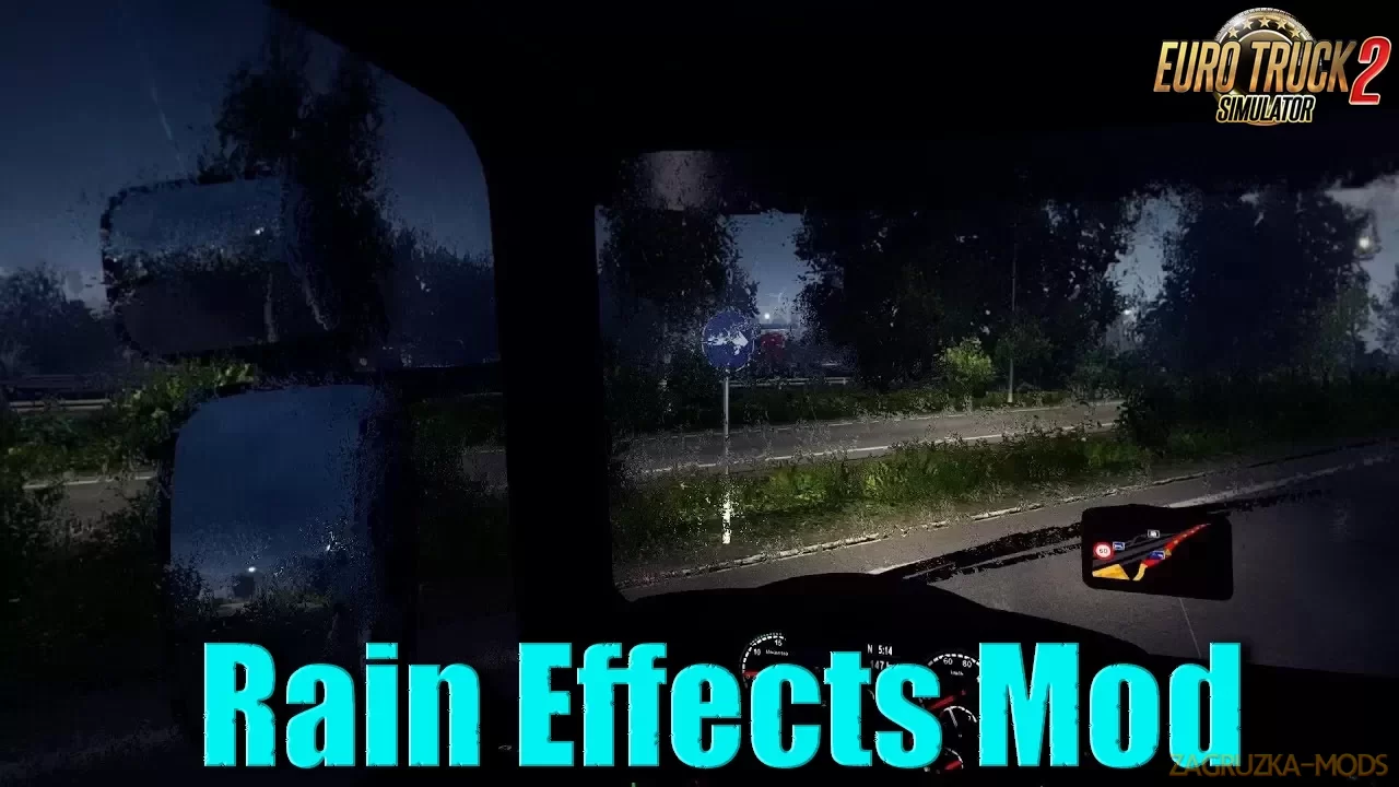 Rain Effects Mod v1.0 (1.36.x) for ETS 2