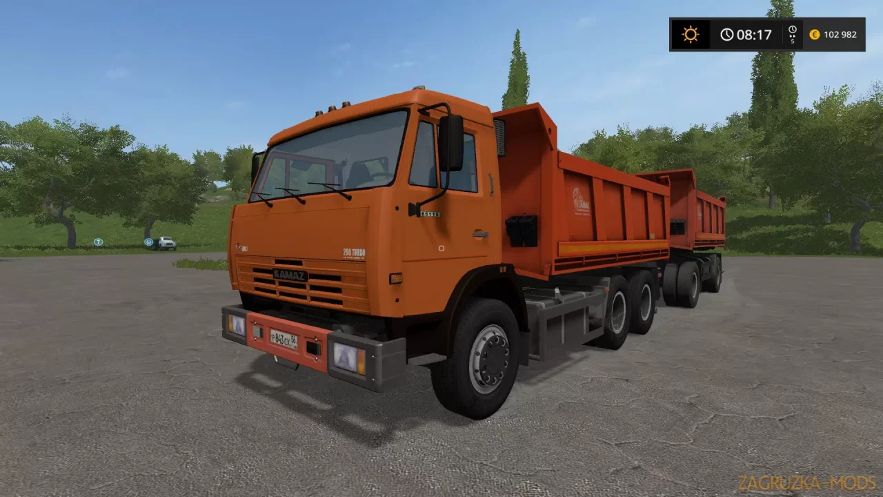 KamAZ-65115 + Trailer v1.2 for FS17