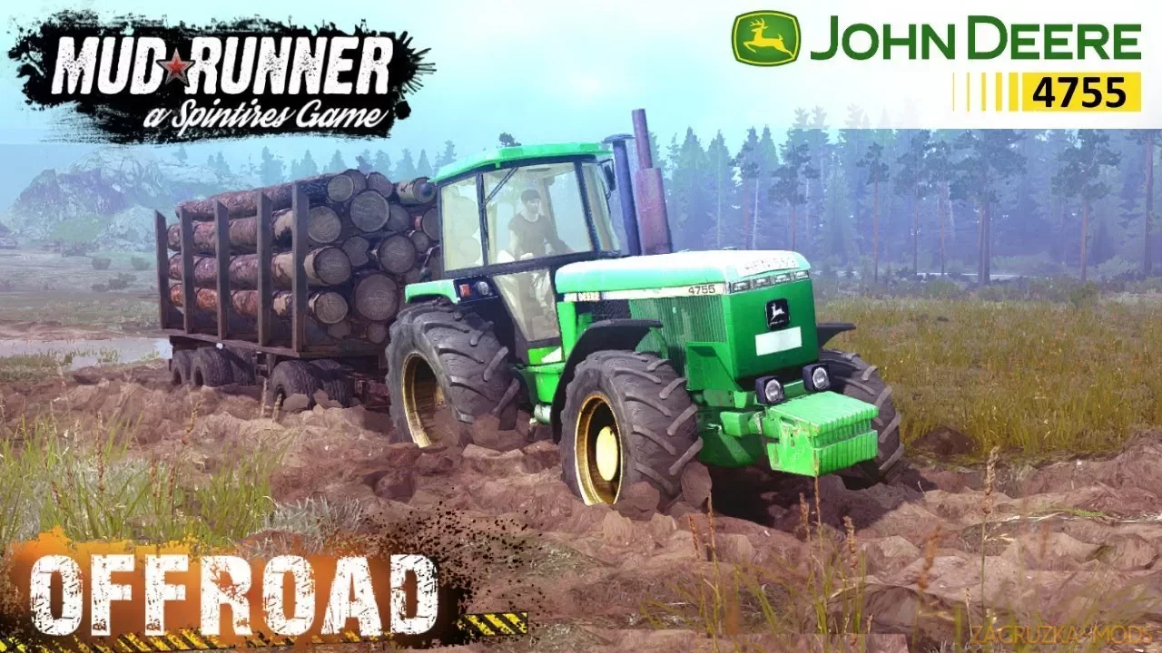 Tractor John Deere 4755 v1.0 for Spintires: MudRunner