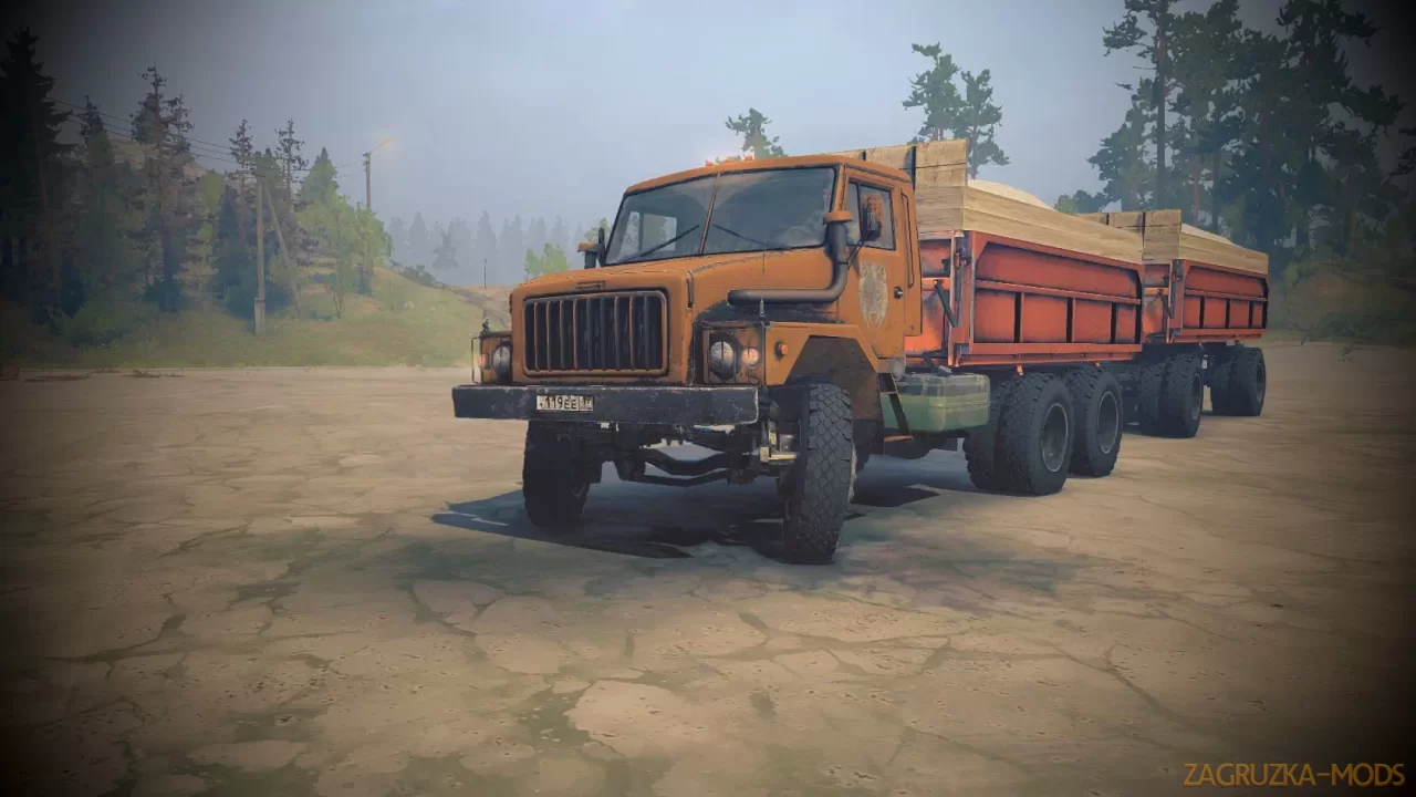 URAL SUSHA Pack Trucks v1.0 for Spintires: MudRunner