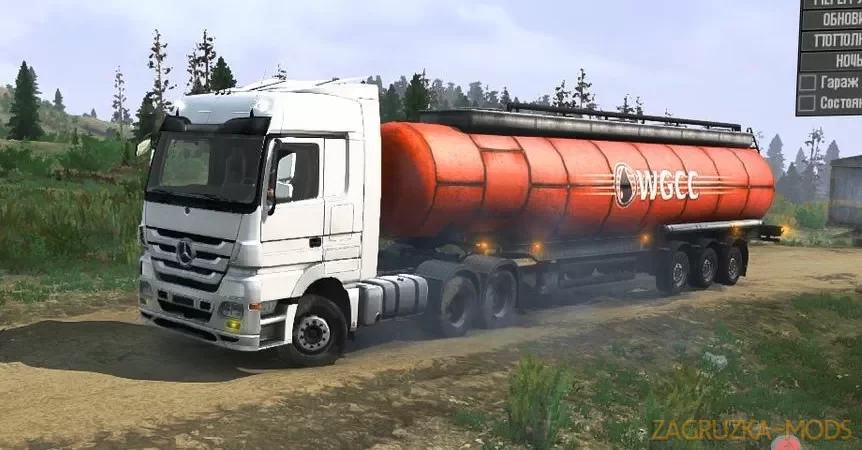 Mercedes-Benz Actros v1.1 for Spintires: MudRunner