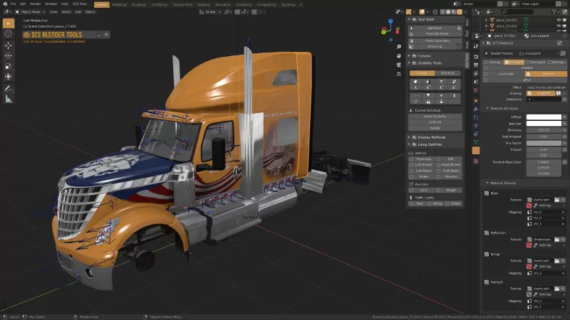 Download SCS Blender Tools v2.0 for ETS 2 and ATS