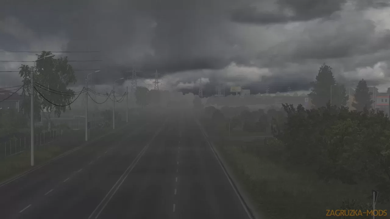 Realistic Rain, Water, Thunder Sounds v10.2 (1.59.x) for ETS2