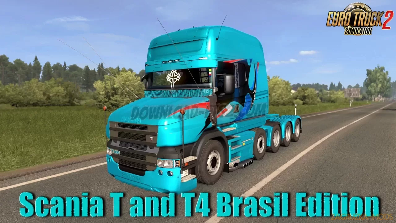 Scania T and T4 Brasil Edition v1.5 by Rafael Alves (1.43.x)