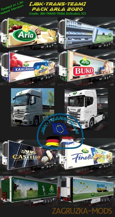 JBK Pack ARLA v.3 for Ets2