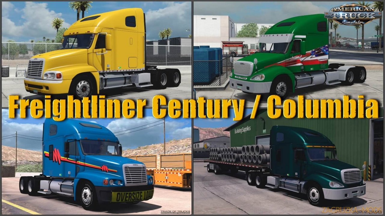 Freightliner Century & Columbia v3.9 (1.46.x) for ATS and ETS2