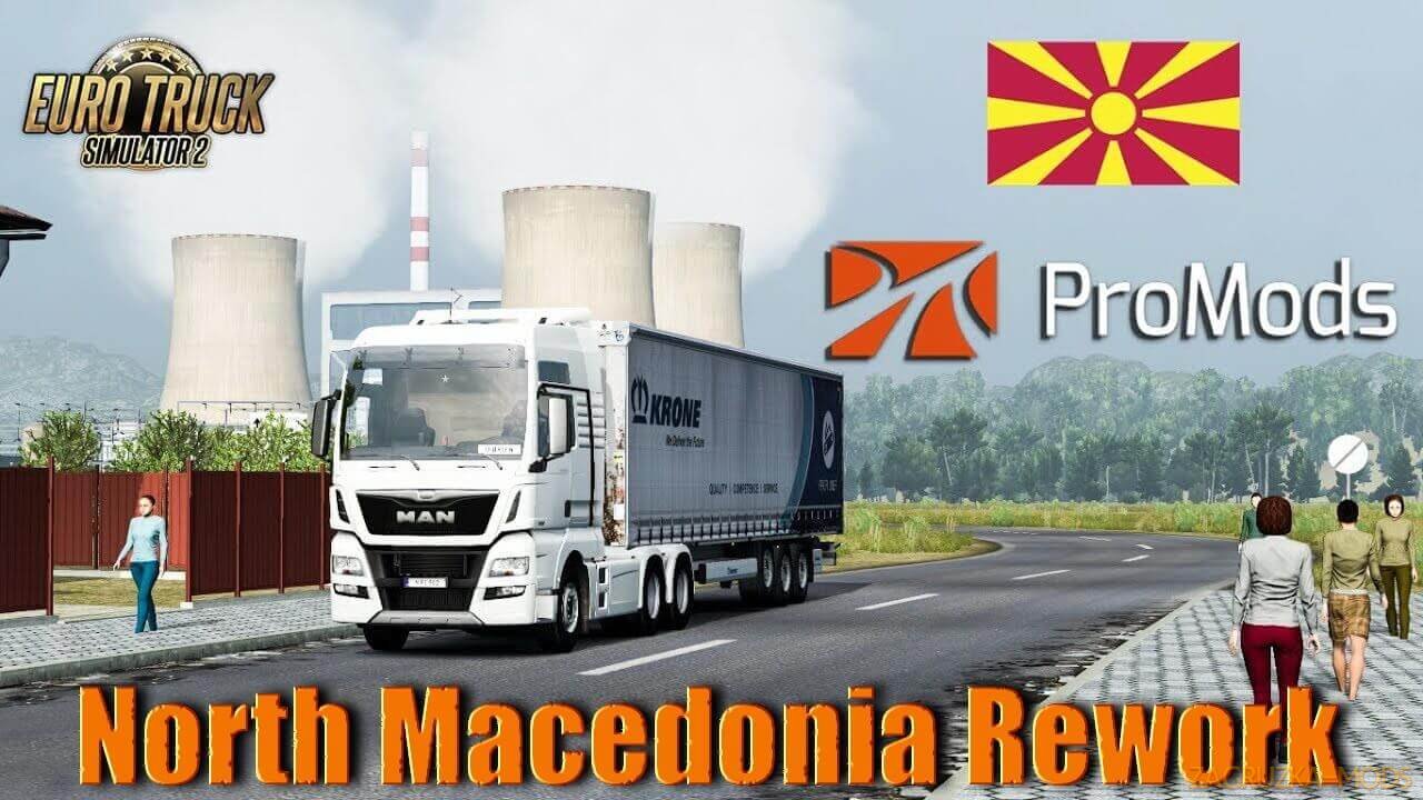 North Macedonia Rework v1.5.2 for ProMods v2.66 (1.48.x) for ETS2