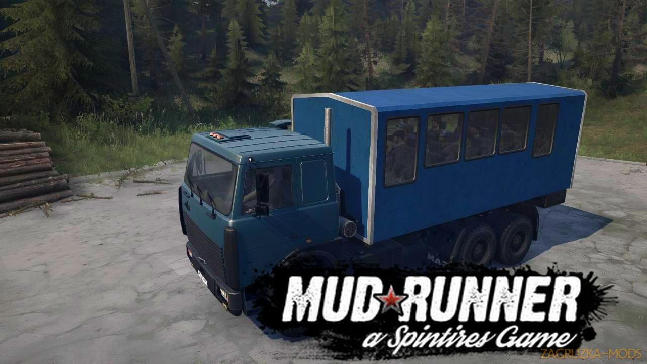 Pack MAZ Trucks v1.2 for Spintires MudRunner